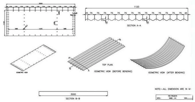 Steel Water Tank Profile Drawing 2 Steel Water Tank Profile Drawing 2